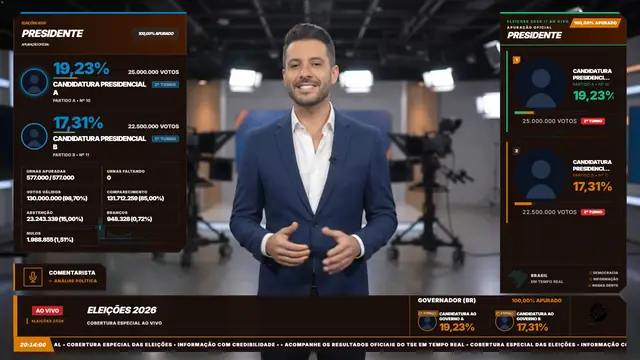 Tema Chocolate aplicado ao overlay principal do módulo Eleições 2026