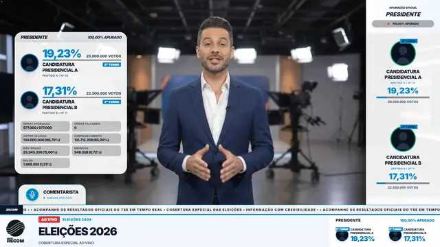 Tema Grafite aplicado ao overlay principal do módulo Eleições 2026