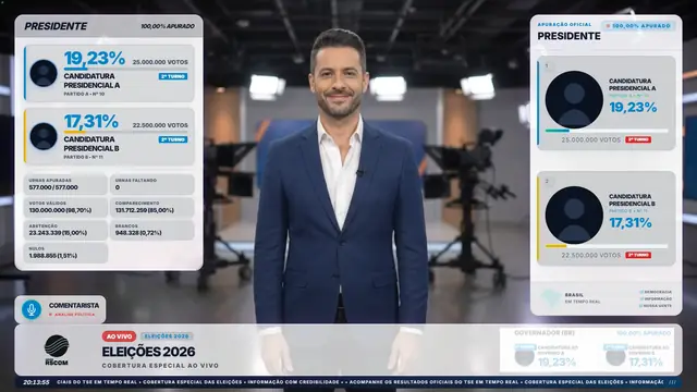 Tema Grafite aplicado ao overlay principal do módulo Eleições 2026