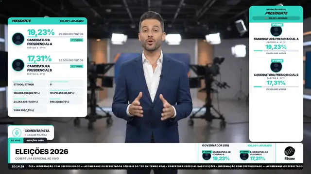 Tema Nórdico aplicado ao overlay principal do módulo Eleições 2026